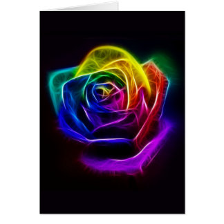 Fractale rose d'arc-en-ciel