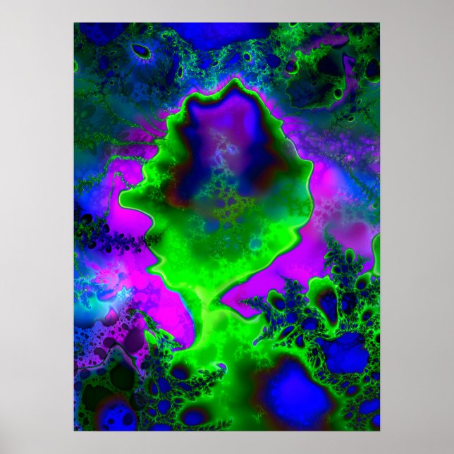 Fractales liquides 3 Poster (Devant)