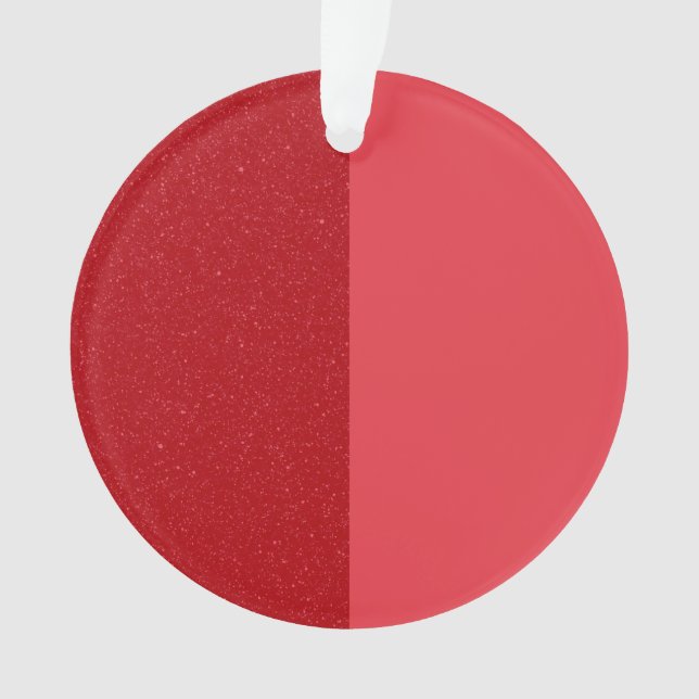 Fractionner l'ornement acrylique rouge tomate - pe (devant)