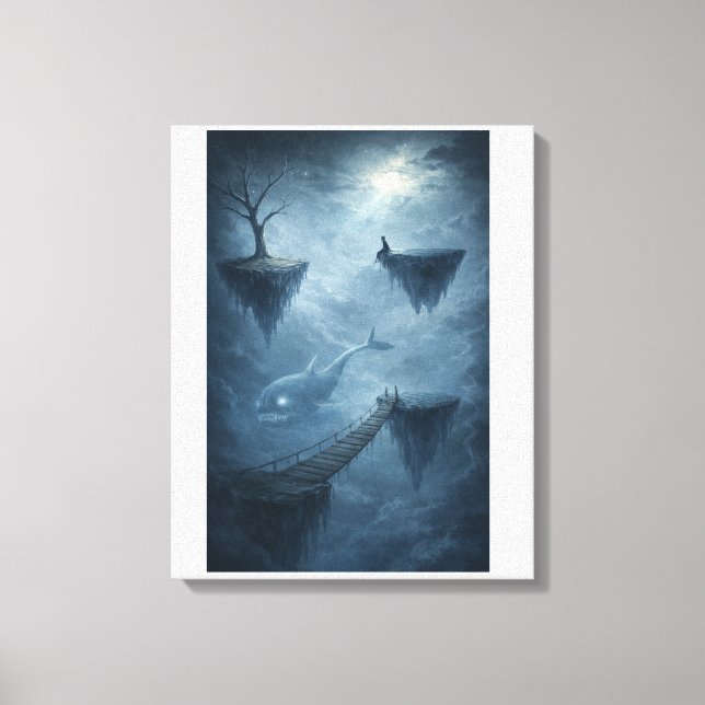 Fracture de rêve – Art de toile océanique surréali (Recto)