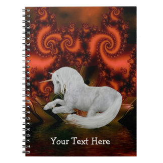 Fractures Unicorne blanche Carnet personnalisé