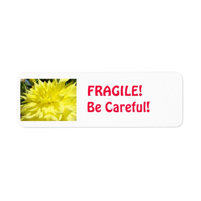 Fragile ! autocollants étiquettes Faites attention (Devant)