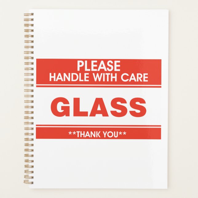 Fragile Glass Handle With Care Warning (Devant)