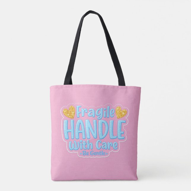 💖 Fragile – Manipuler avec soin Sac fourre-tout � (Dos)