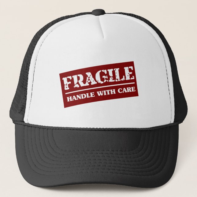 Fragile - manipulez avec le casquette de (Devant)