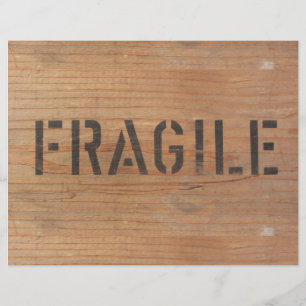 Fragile sur bois