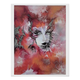 "Fragment de l'ange masqué", Poster brillant