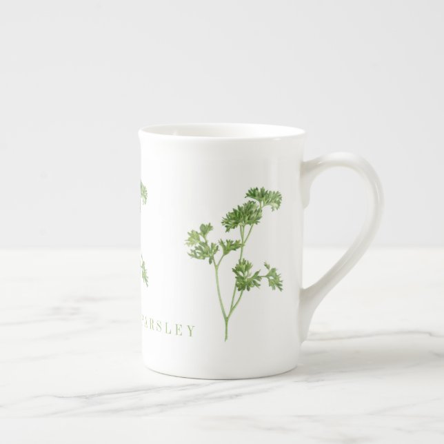 FRAÎCHE PARSLEY Bone China Mug (Droite)