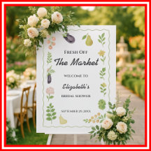 Fraîchement De L'Affiche de bienvenue De Marché De