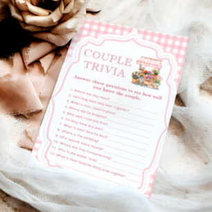 Fraîchement Hors Du Marché Couple Trivia Bridal Ga