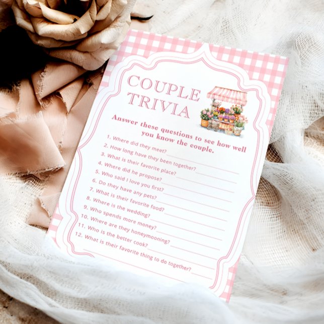 Fraîchement Hors Du Marché Couple Trivia Bridal Ga (Créateur téléchargé)