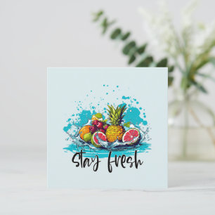 Fraîcheur - Été - Aquarelle Fruits tropicaux