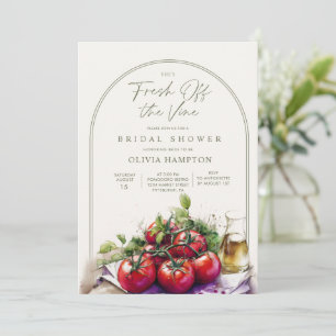 Frais cueillis sur la vigne Invitation de douche d