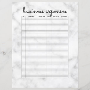 Frais d'affaires simples en marbre noir