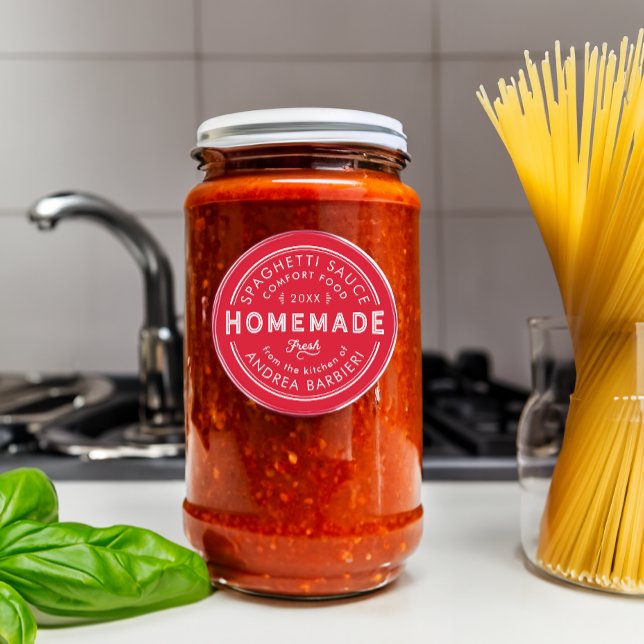 Frais De Ma Cuisine Canning Étiquette Couleur Pers (shown at the larger size.)