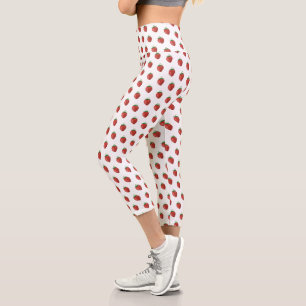 Fraise Capri Leggings Blanc