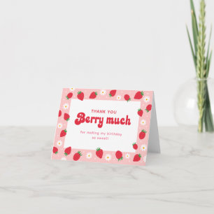 Fraise Daisy Anniversaire Merci