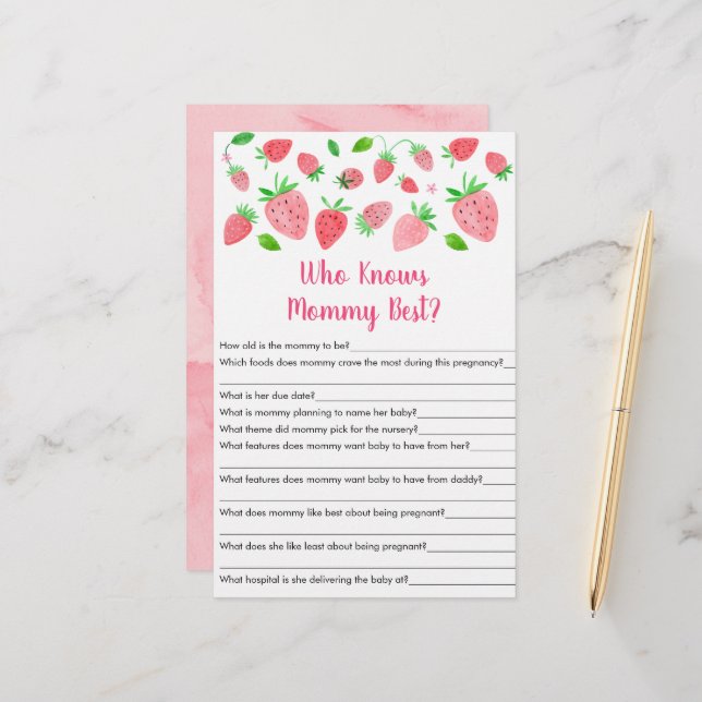 Fraise de verdure qui connaît maman meilleur jeu (Devant/Arrière en situation)