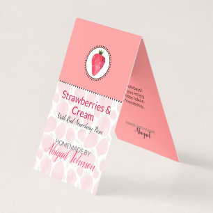 Fraise Étiquette de bain et corps fait maison   Ba