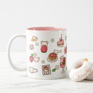 Fraise mignonne Kawaii ours Kuma fraise Mug
