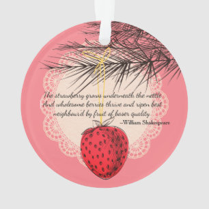 Fraise, ornement culinaire de Noël