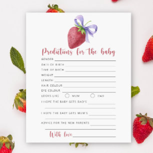 Fraise - prédictions et conseils pour bébé