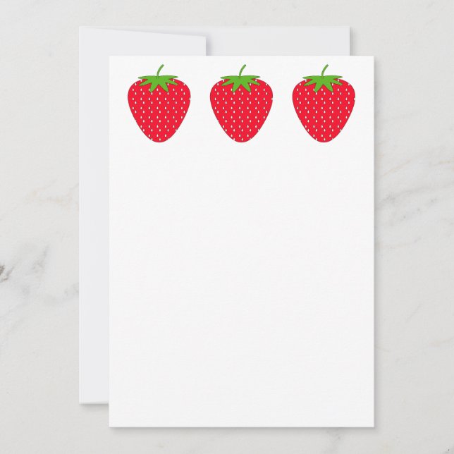 Fraise rouge. (Devant)