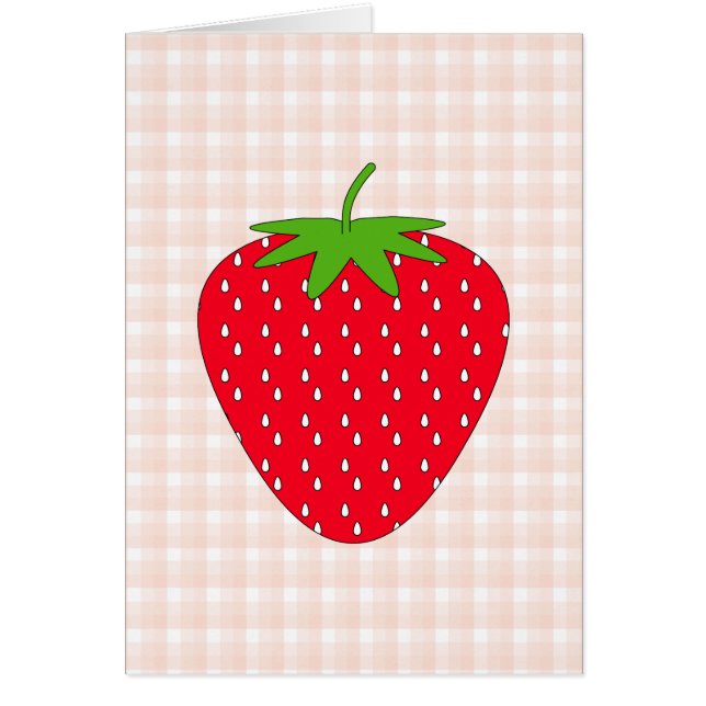 Fraise rouge sur le contrôle de guingan (Devant)
