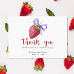 Fraise sucrée avec un arc - merci