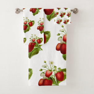 Fraise sur le blanc