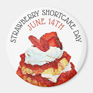 Fraise tarte sablée jour aimant de vacances du 14