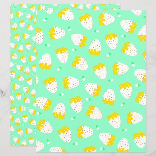 Fraise vert jaune (Devant / Derrière)