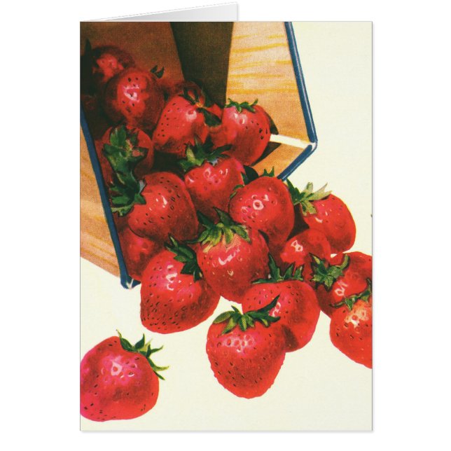 Fraises anciennes dans un panier, Alimentation Fru (Devant)