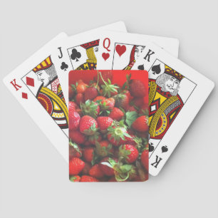 Fraises Bicyclette Cartes de jeu