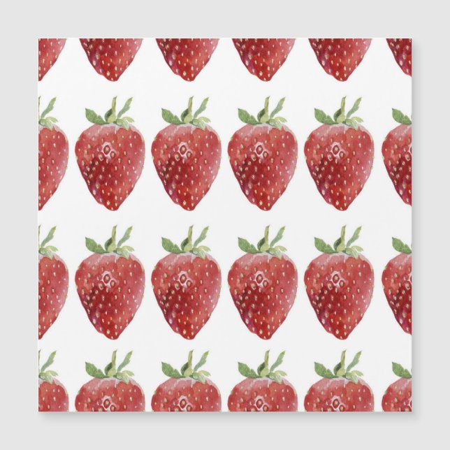 Fraises d'aquarelle : motif transparent (Devant)