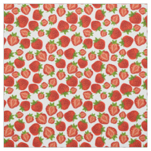 Fraises Élégantes Fraises Baies Rouges Tissu
