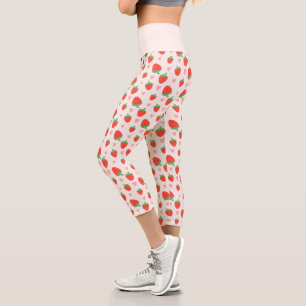 Fraises et Coeurs de Capri Leggings