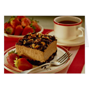 Fraises et gâteau délicieux