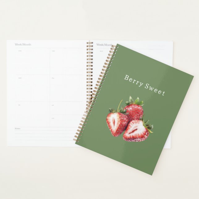 Fraises Vert Olive Sucrées aux Fruits (Devant avec enveloppe)