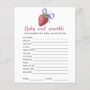 Framboise - Bébé Word Scramble Jeu