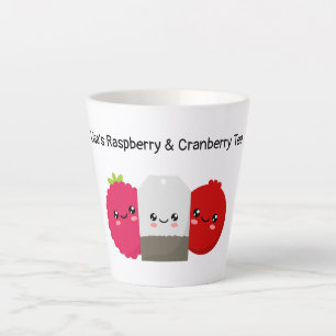 Framboise et canneberge Thé Latte Mug