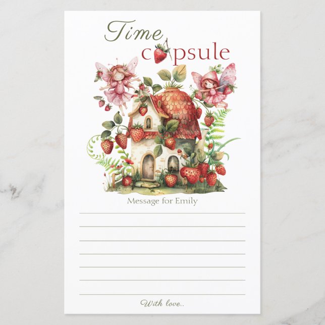 Framboise Fée Berry Sweet Anniversaire Heure Capsu (Devant)