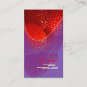Framboise, produits frais carte de visite