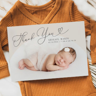 Frame Arc de crème Merci Votre Faire-part de naiss