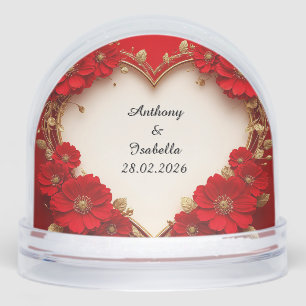 Frame rouge en forme de coeur avec Parties scintil