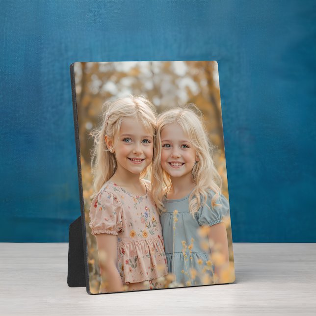 Frameless Custom Photo Tabletop Easel Back Plaque (Créateur téléchargé)