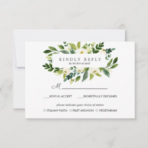 FrameWedding Réponse RSVP Repas, option