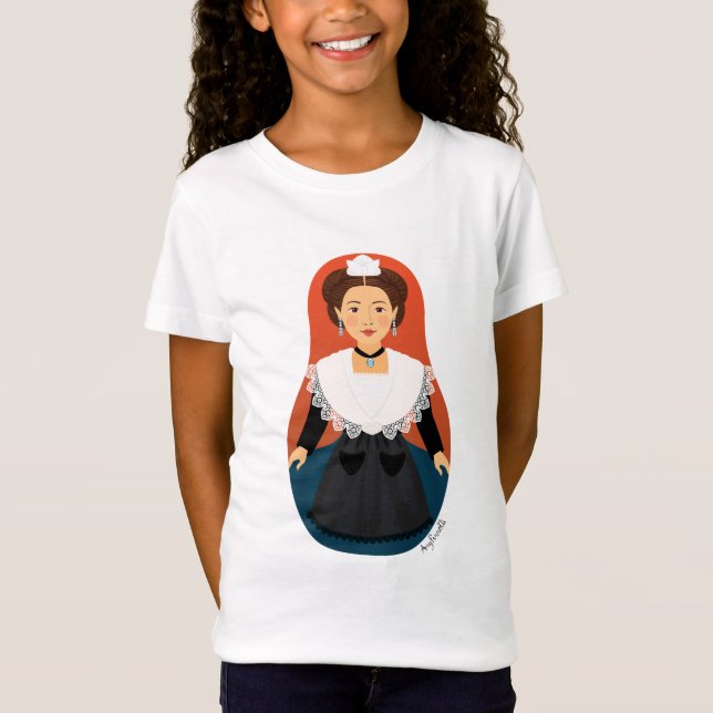Français, Arles, Provence Matryoshka T-shirt fille (Devant)
