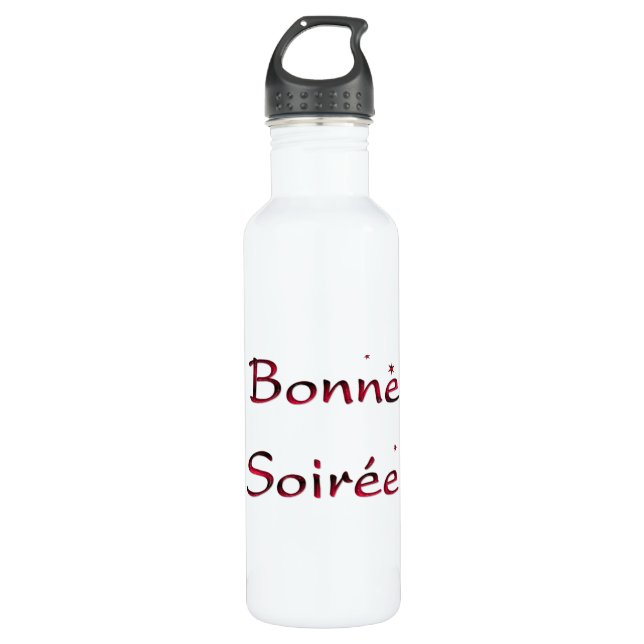Français : Bouteille d'eau Bonne Soiree (Devant)