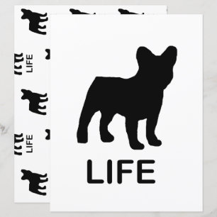 français bulldog life scrapt double côté